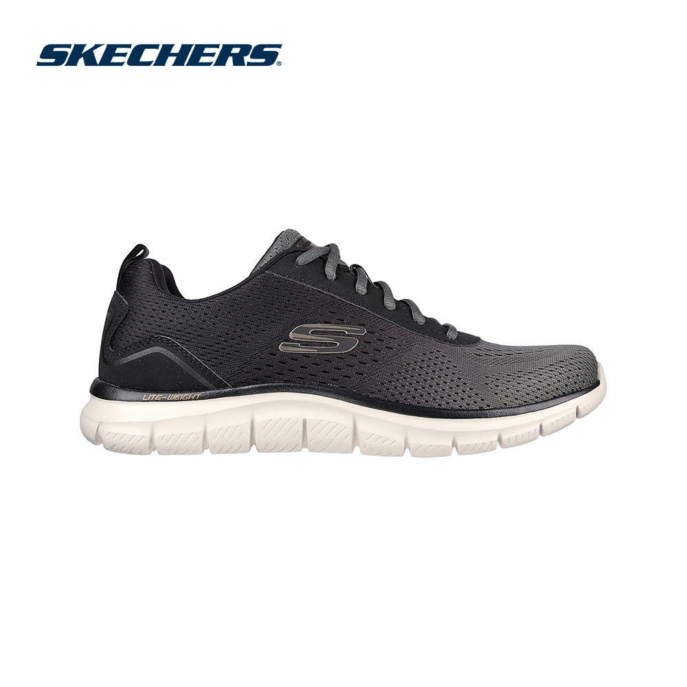 Mens black skechers deals memory foam