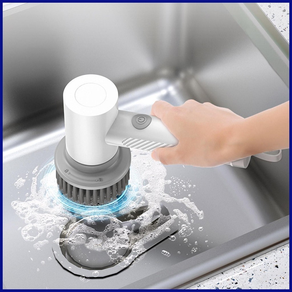 Electric Spinning Scrubber 360 Degrees Rotating Shower Scrubber ...