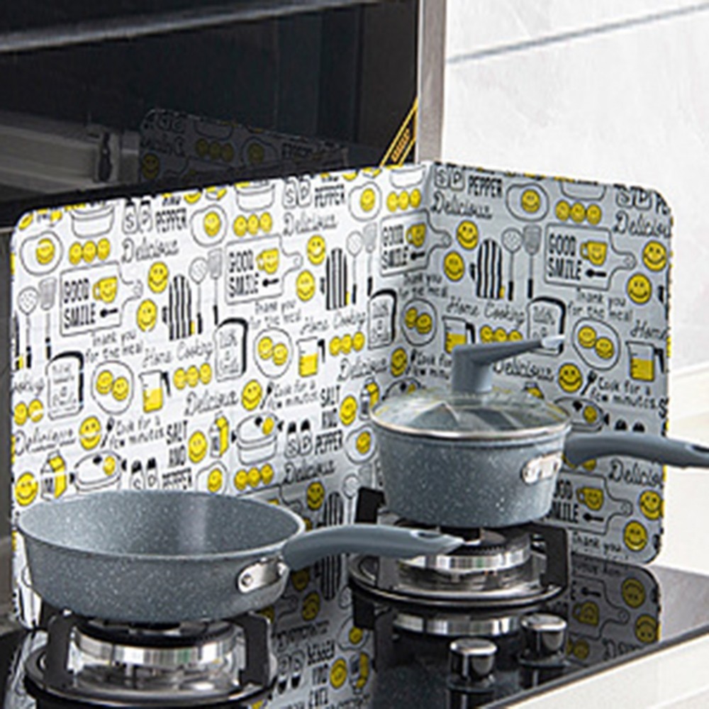Oil Baffle Aluminum Cooking Oil Foil Folding Splash Baffle Easy To ...
