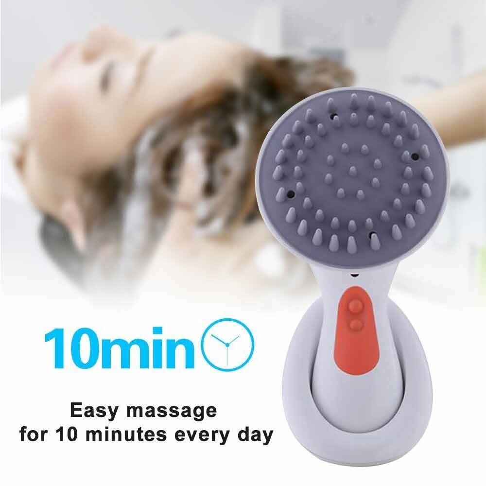 Waterproof Electric Scalp Massager Head Hair Care Shampoo Comb Brush
