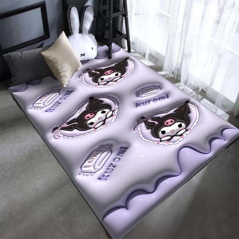 Japanese Anime Sanrio Kuromi Hello Kitty Carpet Bedroom Living Room ...