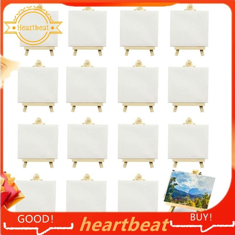 [HotSale] 16 Pack 4 x 4 Inch Stretched Mini Canvases Small Painting