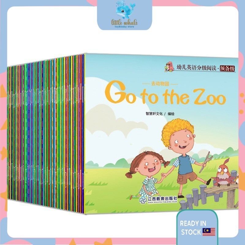 60 Books Set English Story Book for Baby Kids Buku Budak Bedtime ...