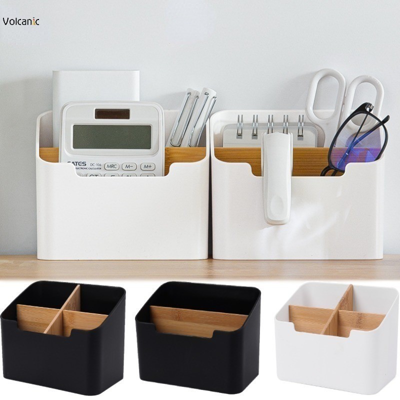 Durable Remote Control Holder Desk Storage Organizer Box Container ...
