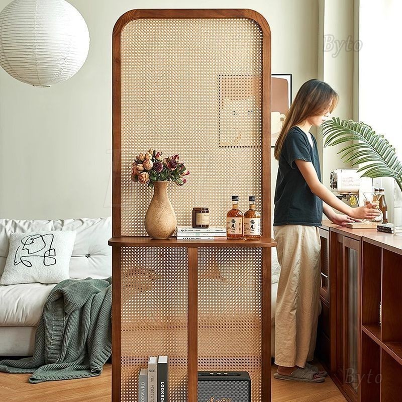 Byto Rattan Woven Screen Partition Living Room Entry Door Bedroom Shelf ...