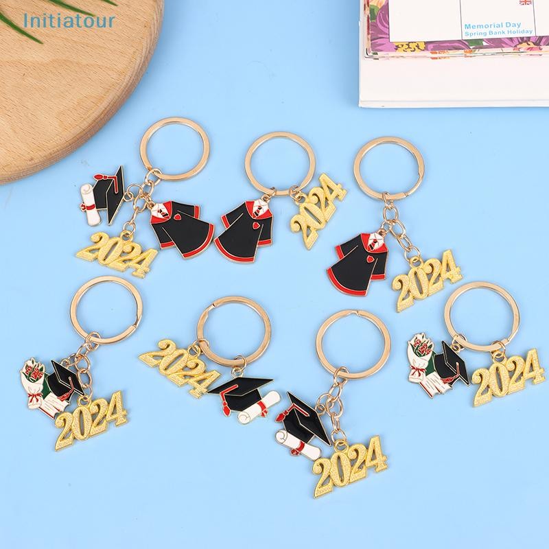 [Initiatour] Golden 2024 Graduation Ceremony Keyring Cute Graduation ...
