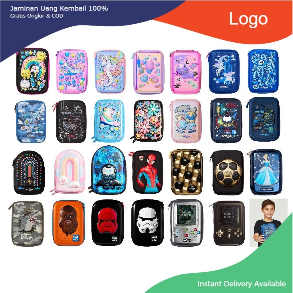 Smiggle Hardtop Pencil Case Box Pattern For Children Boys AUD ...
