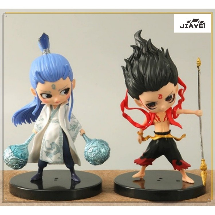 Porte-clés Acrylique NeZha – Lot De 10 Personnages Cartoon Imprimés, Taille 5cm, Pour Sacs Et Clés