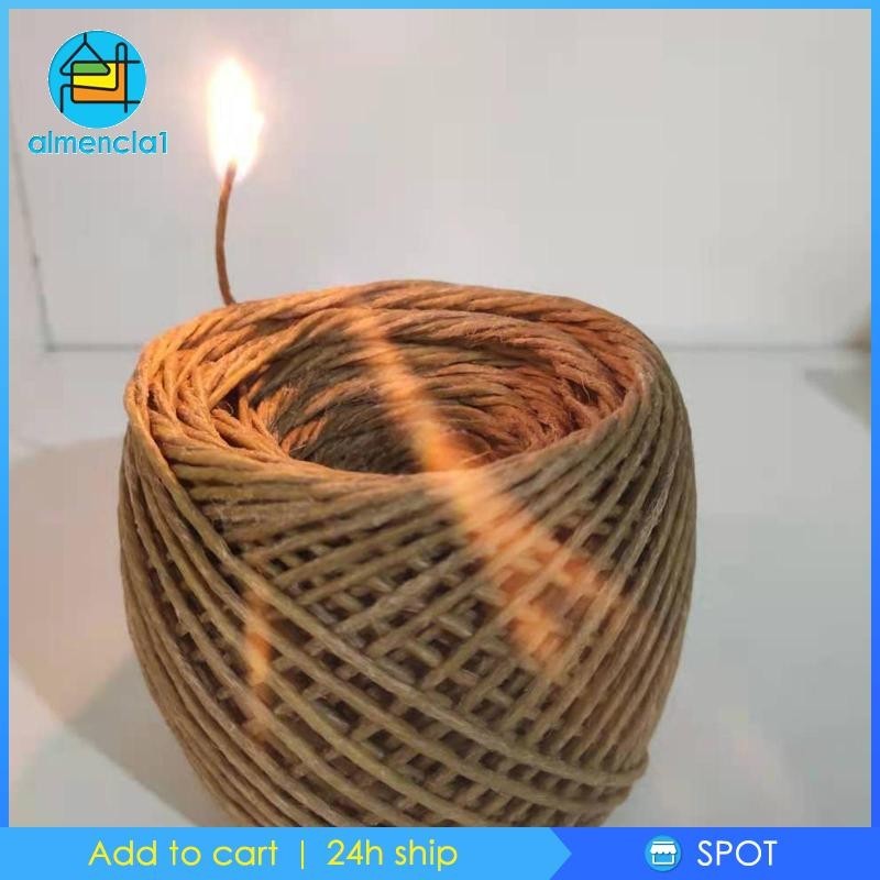[Almencla1] 200FT Wick Roll with Natural Beeswax Coating fit for Candle