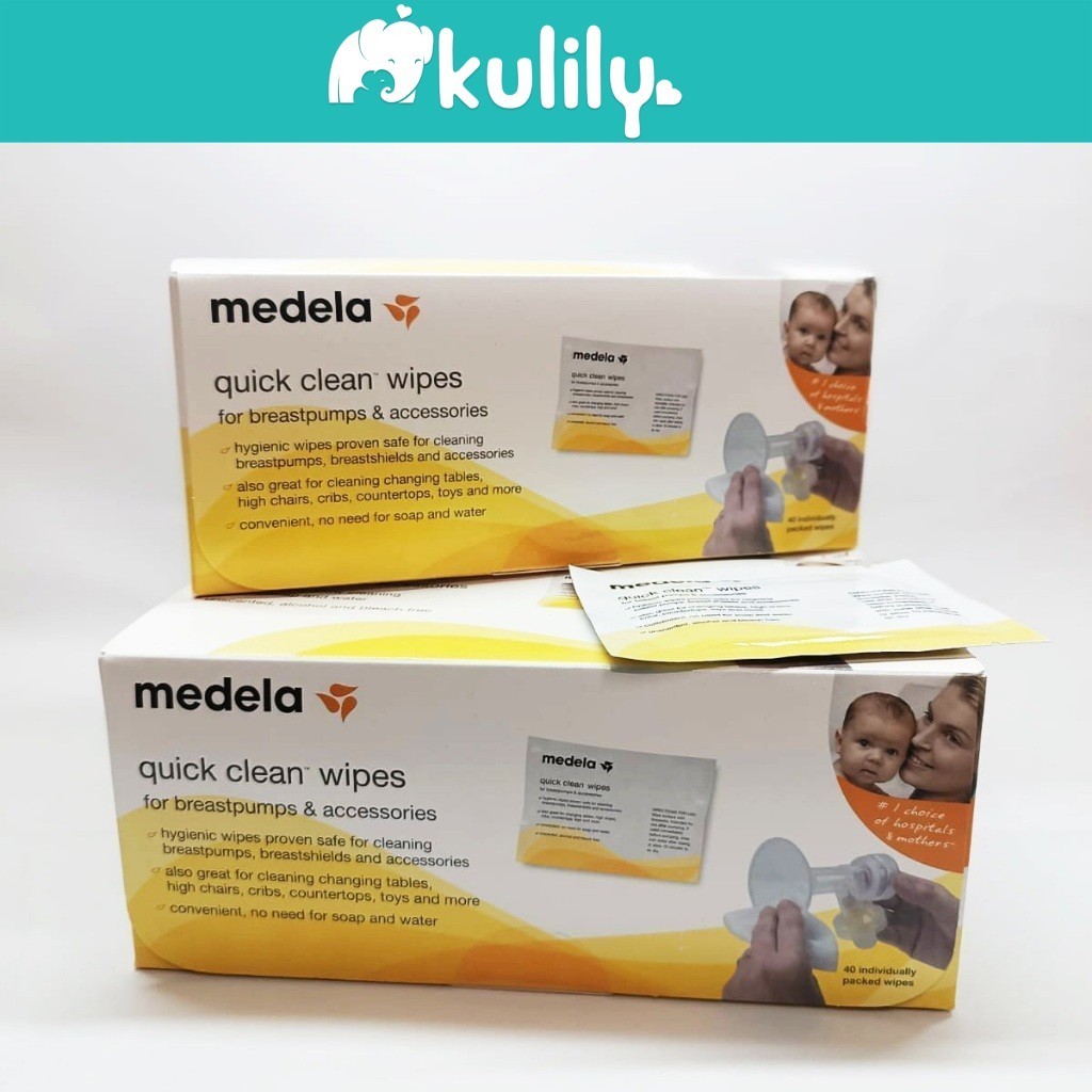 Medela Quick Clean Breast Pump & Accessory Wipes (40ct Individually