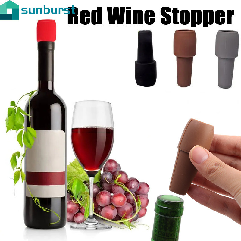 4Pcs Red Wine Stopper Beer Sealer Reusable Durable Bottle Cap