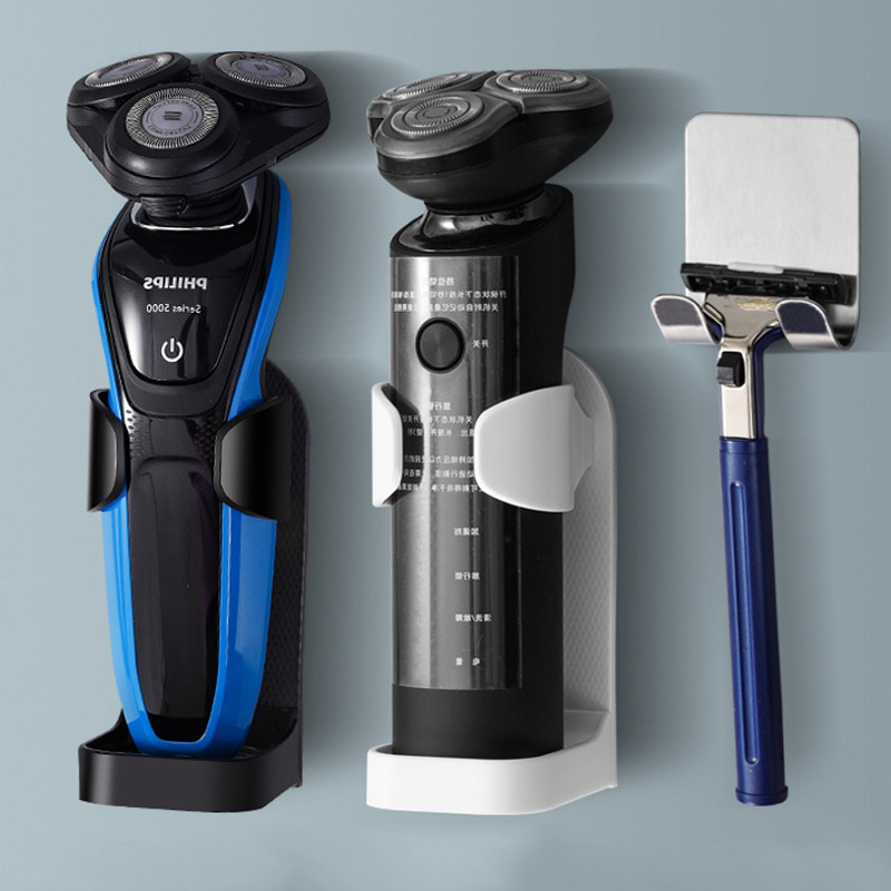 Electric Shaver Razor Wall-Mounted Holder Traceless Toothbrush Stand ...