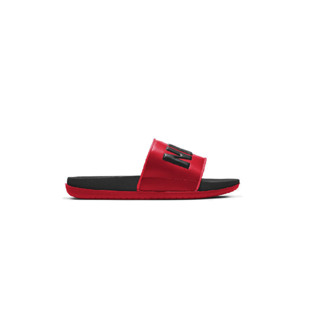 Red nike slides hot sale gold swoosh