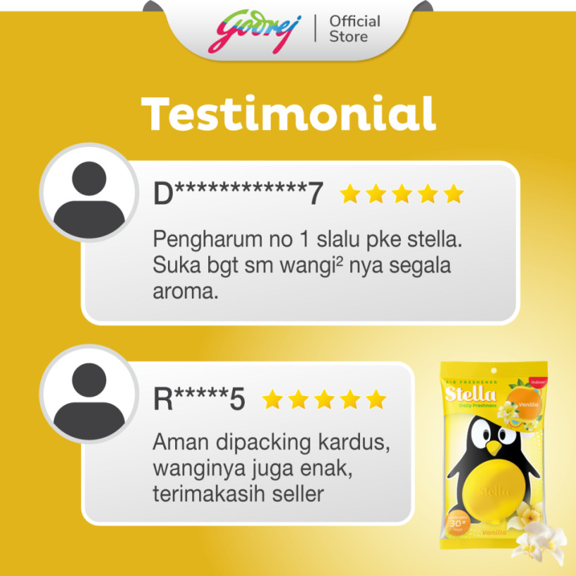 Stella Daily Freshness Indoor Vanilla 7ml x 2 pcs - Pengharum Ruangan - Gambar 4