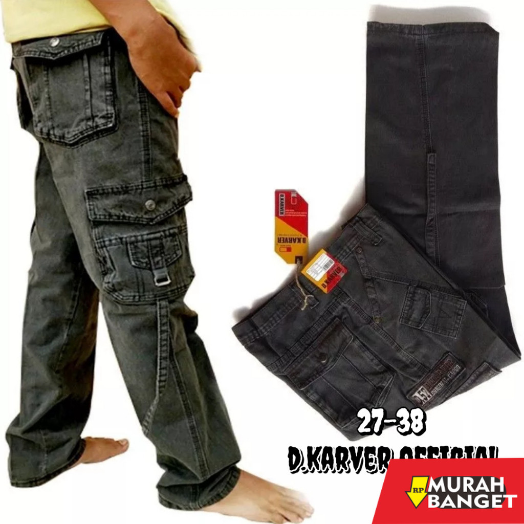 Joggerhit Terbaru- CELANA CARGO PRIA TEBAL bahan semi jeans CELANA ...