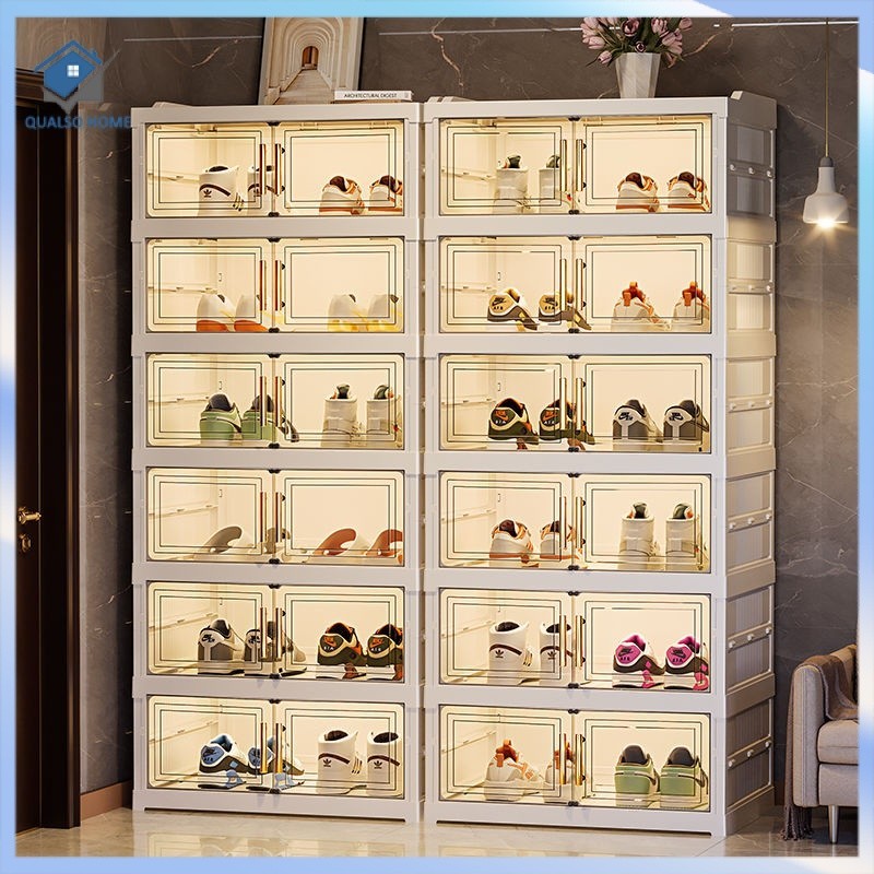 Installation-Free Shoe Cabinet Doorway Entrance Household Shoe Rack ...