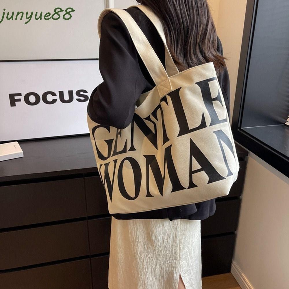 JUNYUE Print Cloth Handbag, Shopping Bag Large Capacity