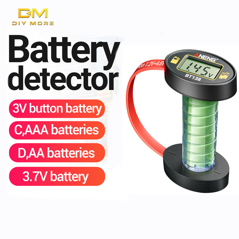 DIYMORE ANENG BT138 Digital Battery Testers Lithium Battery Capacity ...