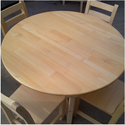 New Solid Wood Round Table Top Folding Round Tabletop Folding Large ...