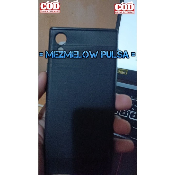 Softcase TPU Softcase Fiber Carbon Case Casing Caseng Sony Xperia XA1 biasa - Gambar 2