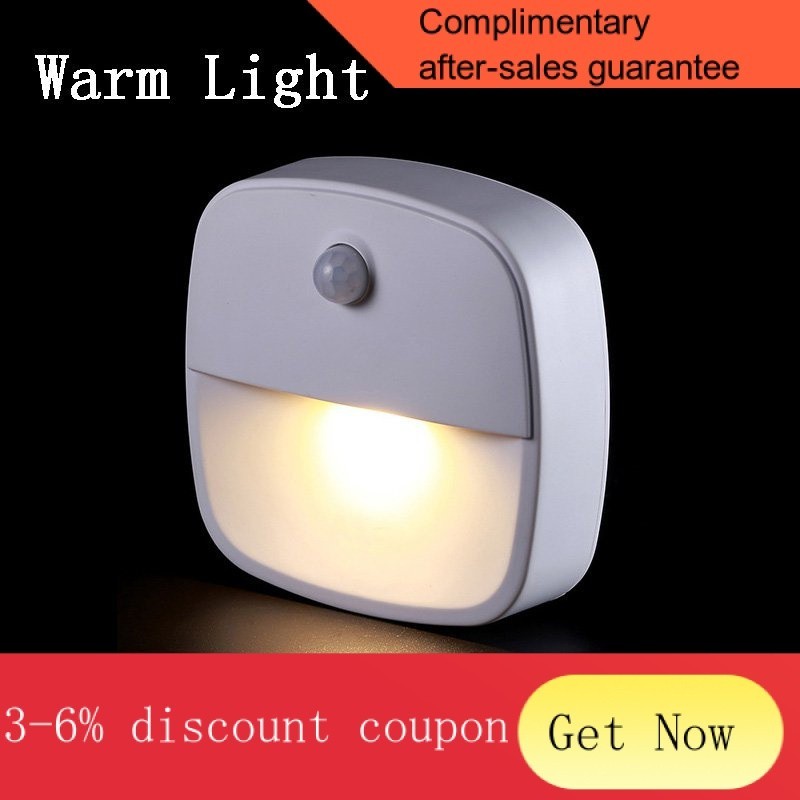 Yq Led Night Light Eu Plug In Smart Motion Sensor Light V Wall Lamp For Home Aisle Wc