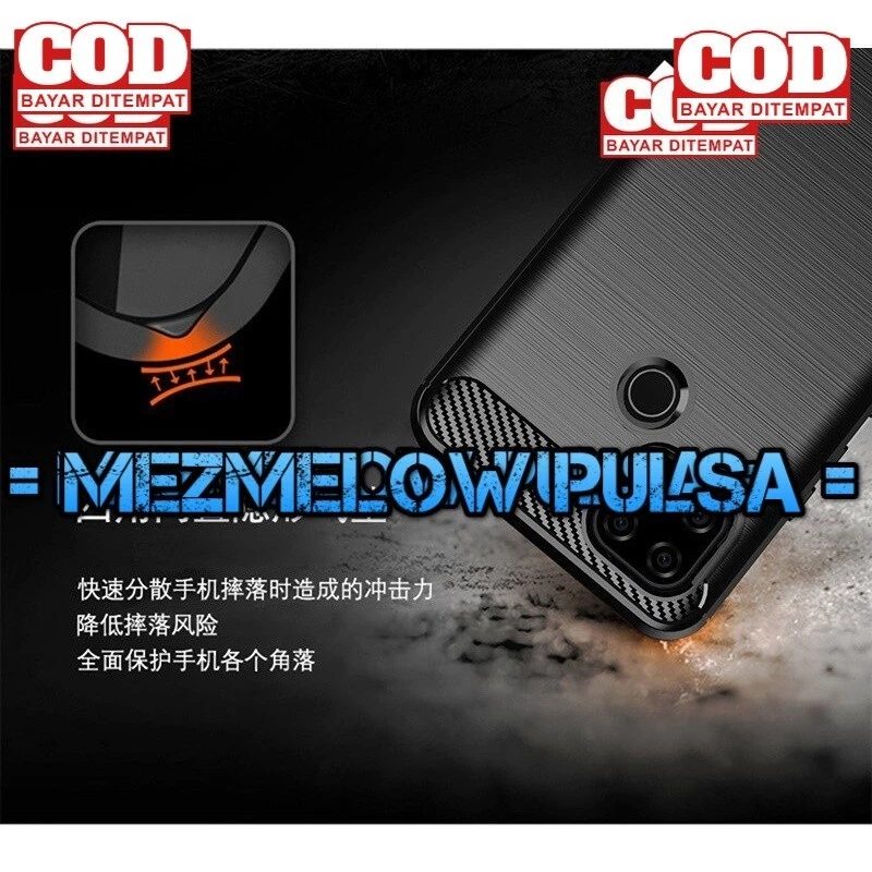 Soft Case Fiber Carbon Silikon Casing Softcase XIAOMI REDMI 9 BIASA - Gambar 3