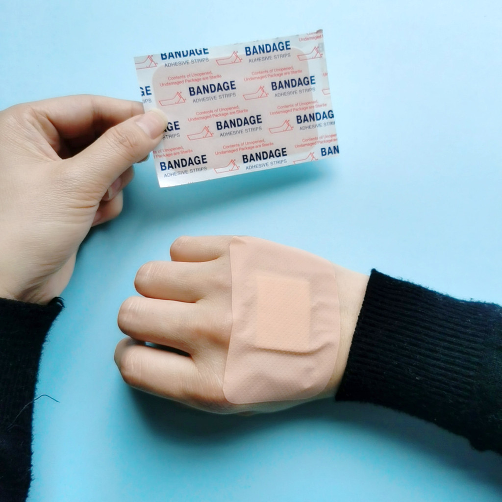 20pcs Large Waterproof Adhesive Bandage Square Haemostatic Patch ...
