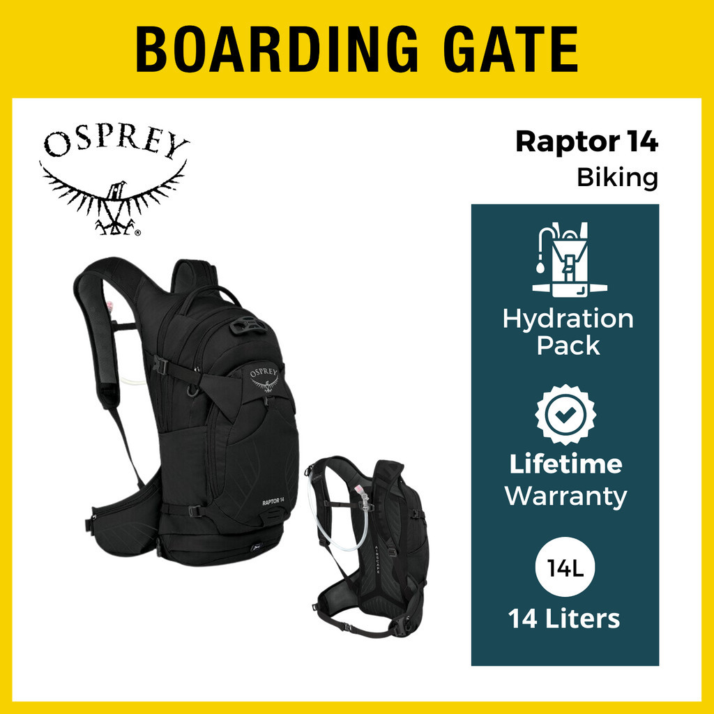 Osprey Raptor 14L Mountain Biking Backpack | Shopee Singapore