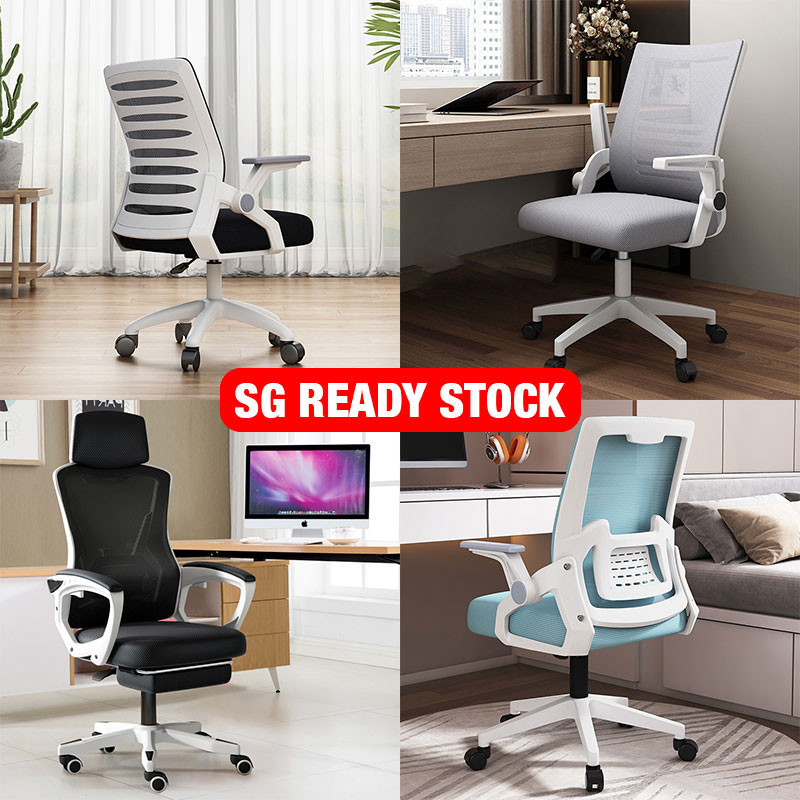[Ready Stock]Ergonomic Office Chair Computer Desk Chairs Mesh Home ...