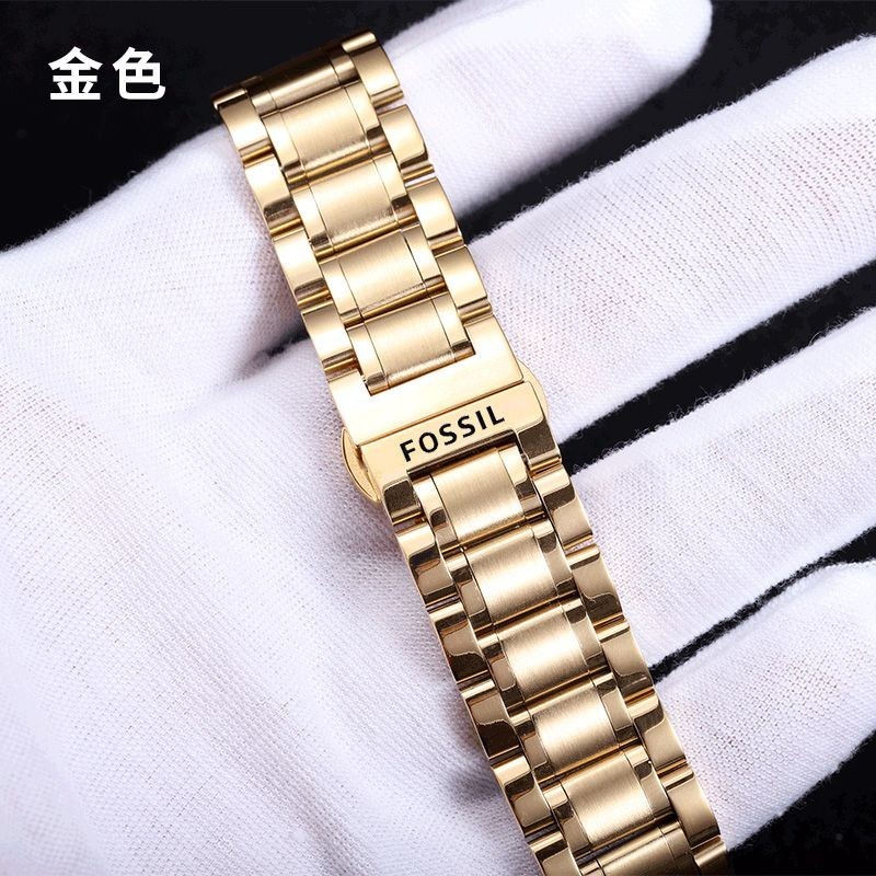 Fossil Steel Strap Watch Strap Stainless Steel Watch Chain Accessories for Men and Women 20mm 22mm Jr1487 Jr1354 Shopee Singapore
