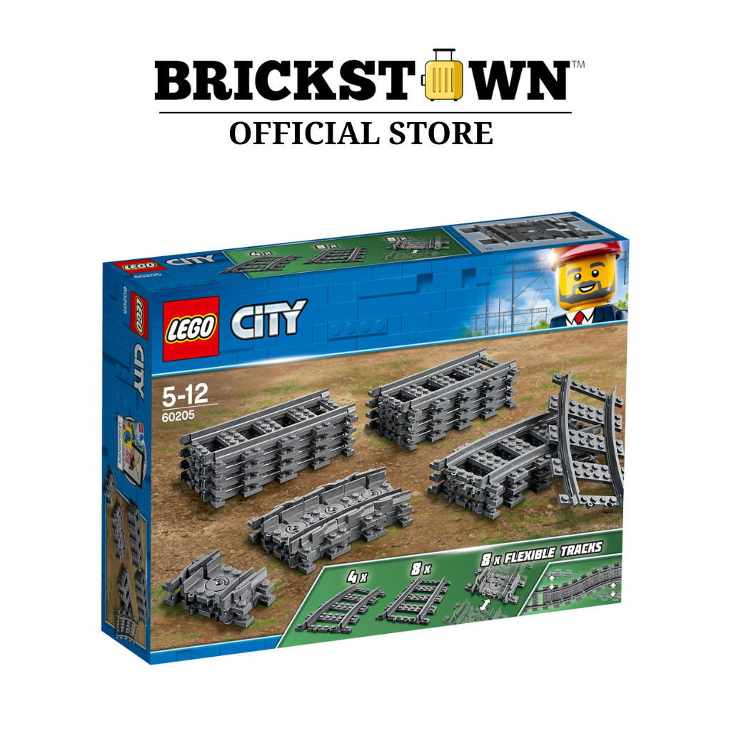 LEGO City Tracks And Curves 20 Pcs 60205 Shopee Singapore