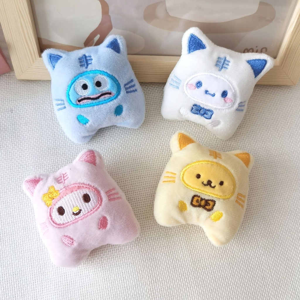 Cute Cartoon Drag Sanrio Melody Cinnamon Dog Kuromi Plush Doll Ugly ...