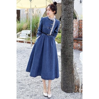 Women′ S Autumn and Winter New Long-Sleeved Slim-Fit Temperament Two-Piece Imitation  Denim Dress - China Dress and Dress for Women price