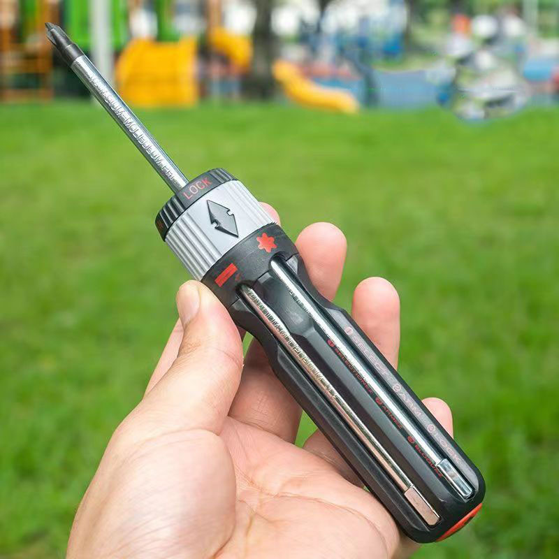 6in1 Multifunctional Cross Slotted Long Screwdriver Industrial Grade Screwdriver Set Detachable Shopee Singapore