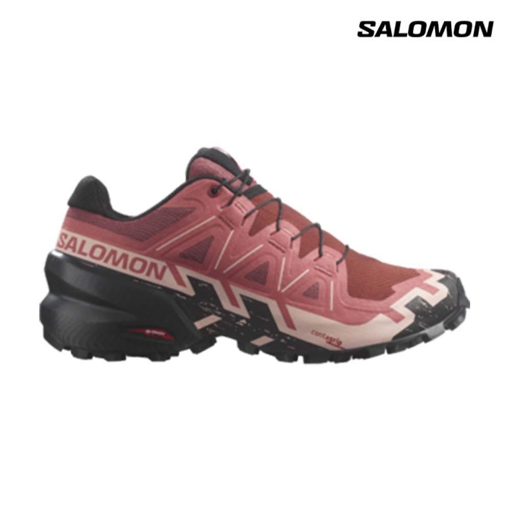 Salomon Women Speedcross 6 Trail Running Shoes Cow Hide Black English Rose Shopee Singapore