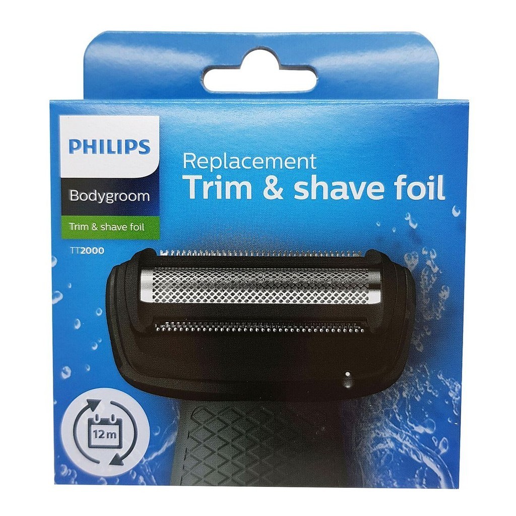 Philips TT2000/43 Bodygroom Replacement Trim & Shave Foil Waterproof ...