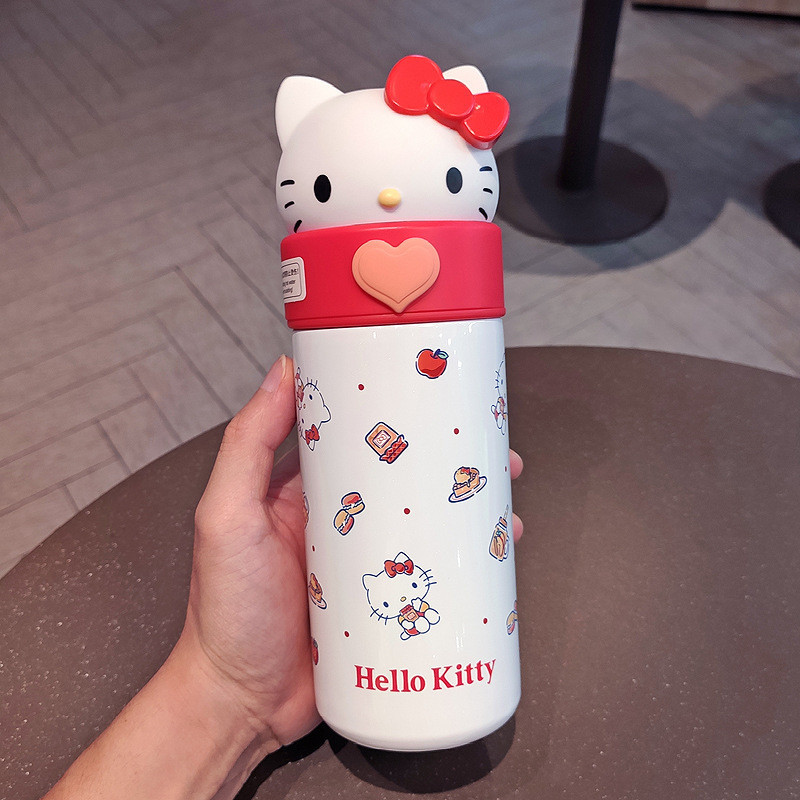 350ML Sanrio Cinnamoroll Anime Kuromi Melody Thermos Mug Cartoon Kawaii ...