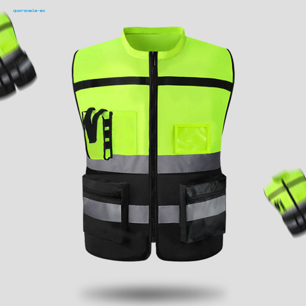 Quer  Reflective Vest With Multi-purpose Pockets Night Visibility 