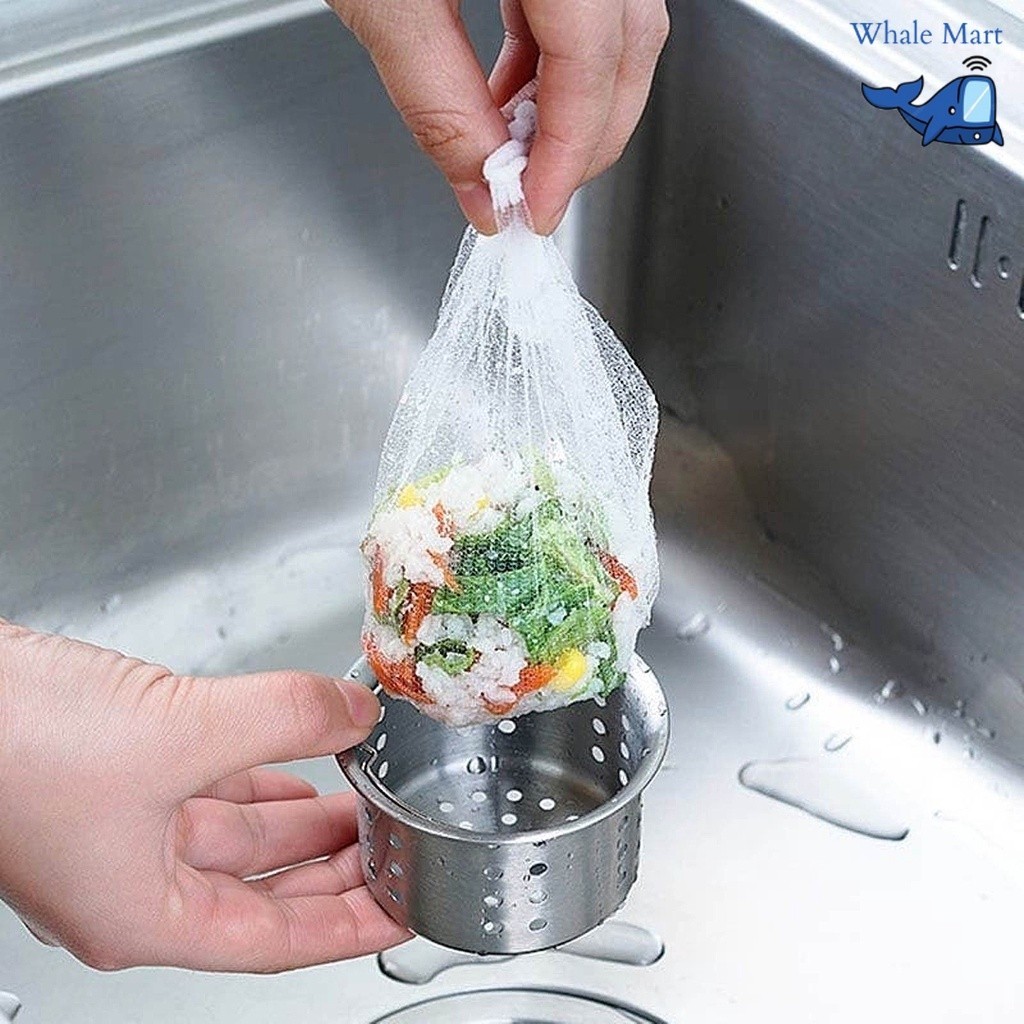Kitchen Sink Drain Filter Net for Food / Dust / Debris (100pc per bag ...