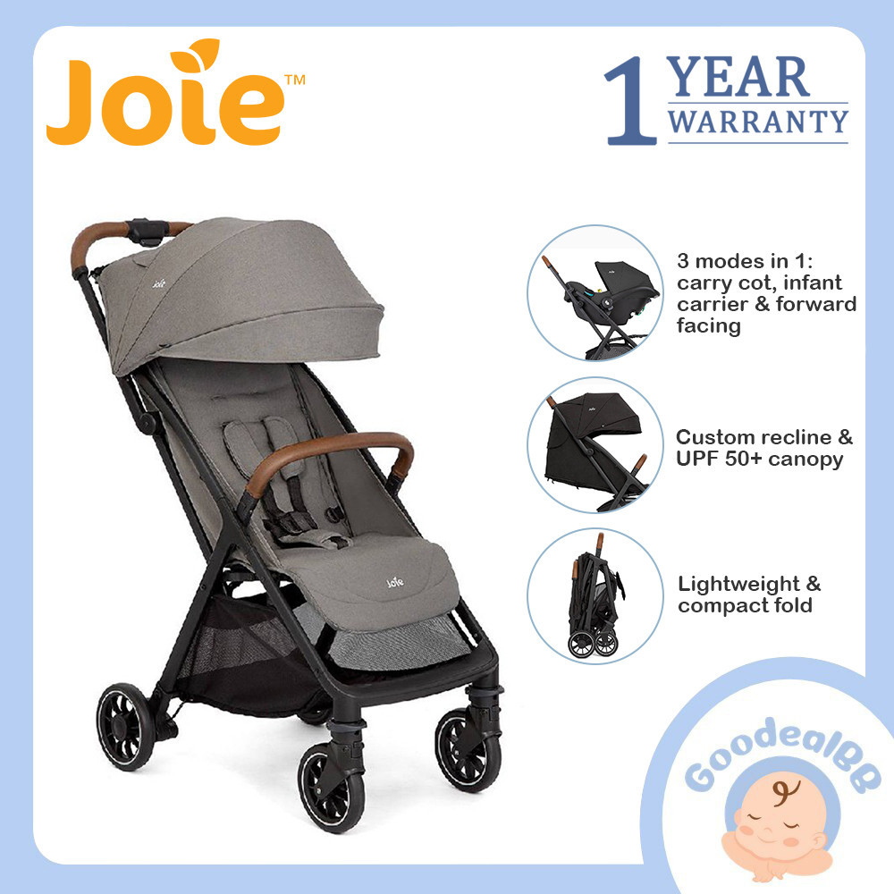 Joie Pact Pro Compact Baby Stroller Newborn 4 Years Old Max 22kg Shopee Singapore