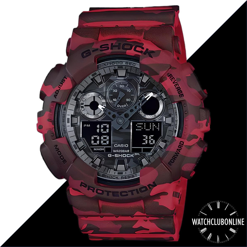 WatchClubOnline GA 100CM 4A Casio G Shock x GA 100 Series ft. Camouflage Men Casual Sports Watch GA100CM GA100 Shopee Singapore