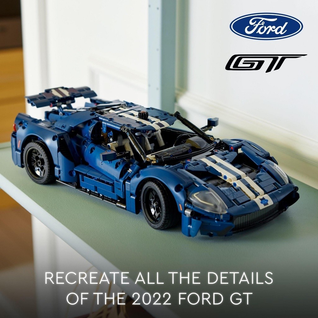 Fanfy！ LEGO Technic 42154 2022 Ford GT Building Toys (1466 Pieces