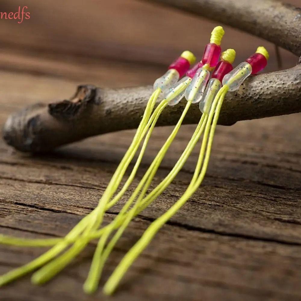 NEDFS 50PCS Fly Line Loop Connectors, PE Connection Fishing Pole Tip