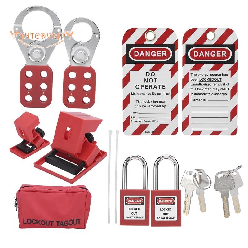 9 PCS Lockout Tagout Locks Tags Set Lockout Locks Keyed Different ...
