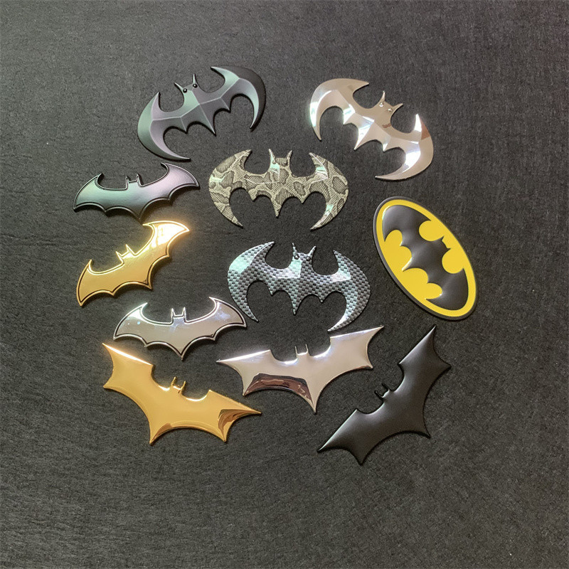 3D Car Stickers Zinc Alloy Bat Auto Logo Car Styling Metal Bat Badge ...