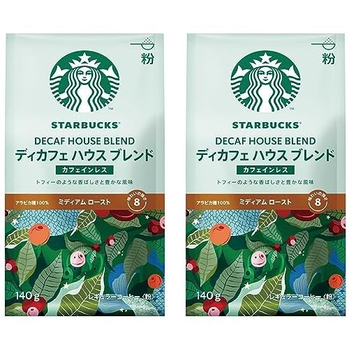 Starbucks Coffee Decaffeinated House Blend 140g ×2 bags [ Powder