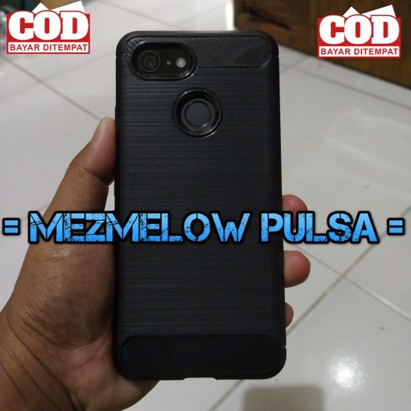 Case Fiber Carbon Caseng Casing Softcase GOOGLE PIXEL 3 BIASA - Gambar 4