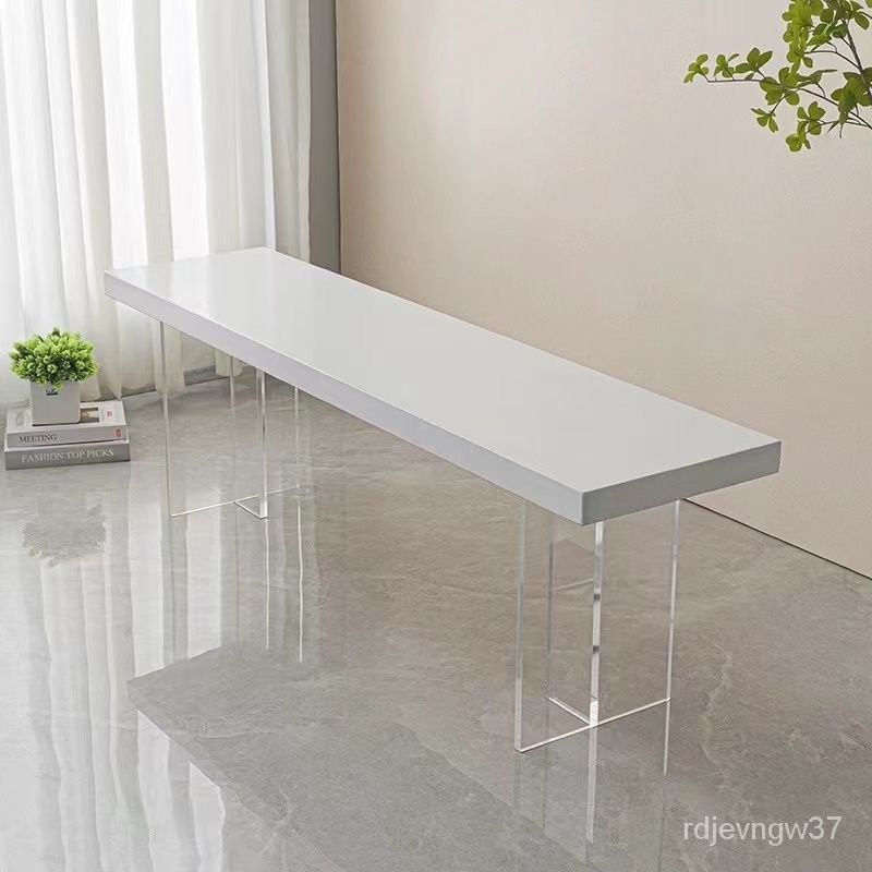 AWTH People love itCream Style Acrylic Dining Table Bench All Solid ...