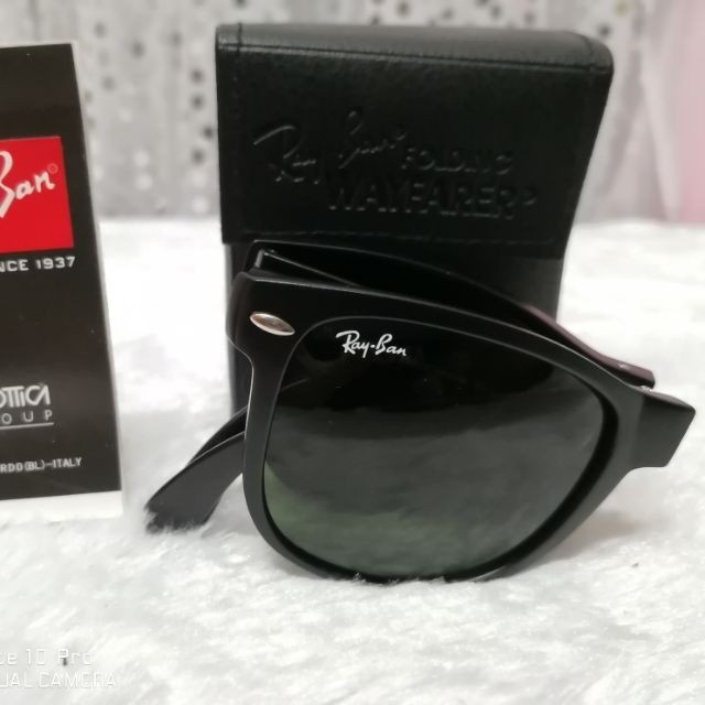 Ray · Ban Wayfarer Folding sunglasses for men/casual/fashion | Shopee ...