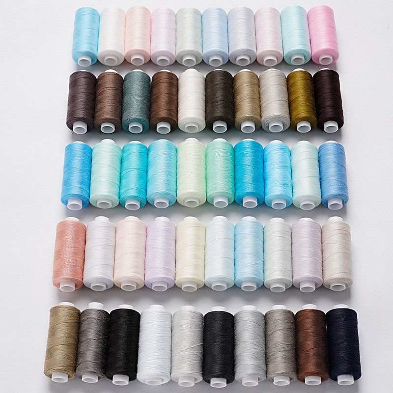 10Pcs/Set Mixed Color Handmade Diy Sewing Thread Home 402 Polyester ...